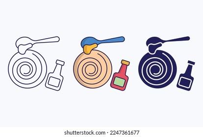 Spreading sauce icon vector illustration