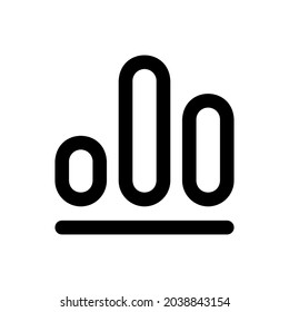 Spreadsheet App Silhouette Icon On White Background