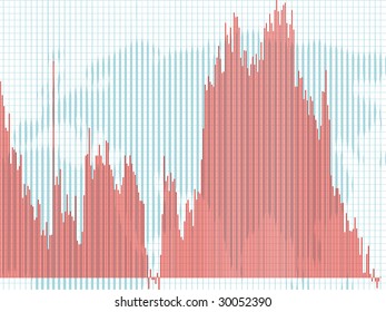 Spreadsheet data and business charts