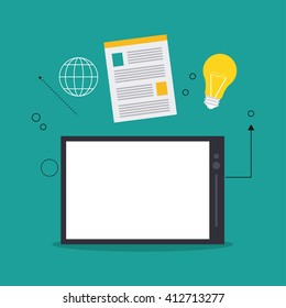 Spreadsheet design, technology and infographic concept