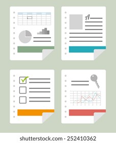 Spreadsheet Design, Vector Illustration.