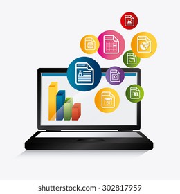 Spreadsheet digital design, vector illustration eps 10. Spreadsheet digital design, vector illustration eps 10.