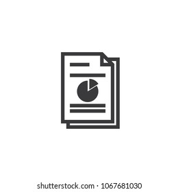 spreadsheet document paper outline icon. isolated note paper icon in thin line style for graphic and web design. Simple flat symbol Pixel Perfect vector Illustration.