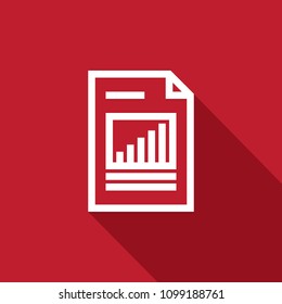 Spreadsheet document paper outline icon. thin line style for graphic and web design. Simple flat symbol vector Illustration.