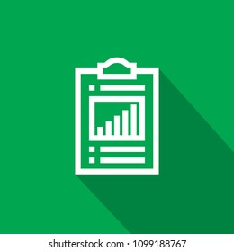 Spreadsheet document paper outline icon. thin line style for graphic and web design. Simple flat symbol vector Illustration.