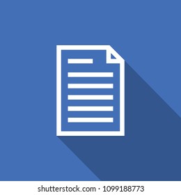 Spreadsheet document paper outline icon. thin line style for graphic and web design. Simple flat symbol vector Illustration.