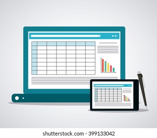 Spreadsheet icon design