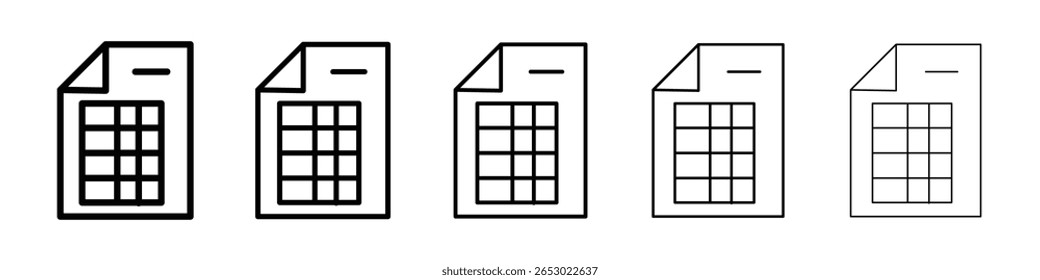 Gliederungsschema für Symbol- oder Logo-Illustrationen in schwarzer Schrift