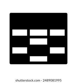 Spreadsheet Icon Vector Symbol Design Illustration