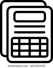 Spreadsheet Mastery Line Vector Icon Design