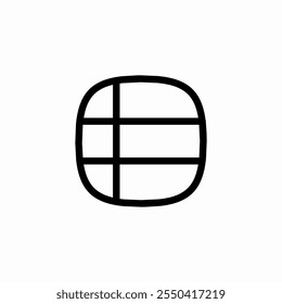 spreadsheet table icon sign vector