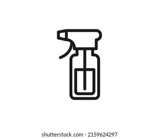 Sprey line icon. Vector symbol in trendy flat style on white background. Barber shop sing for design.