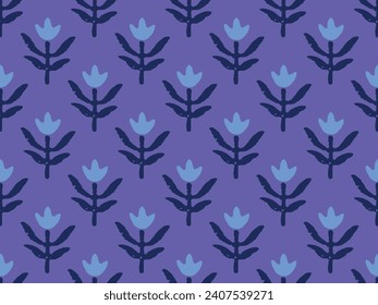 SPRIG FLORAL AJRAKH PATTERN AND BLOCK PRINT PATTERN BATIK PRINT BACKGROUND DIGITAL PRINTING TEXTILE PATTERN
