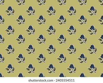 SPRIG FLORAL ALL OVER PRINT SEAMLESS PATTERN VECTOR ILLUSTRATION