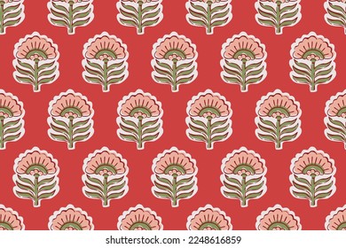 SPRIG FLORAL SEAMLESS PATTERN IN  EDITABLE VECTOR FILE - Shutterstock ID 2248616859
