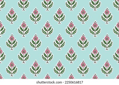 SPRIG FLORAL SEAMLESS PATTERN IN  EDITABLE VECTOR FILE