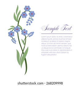 sprig of forget-me