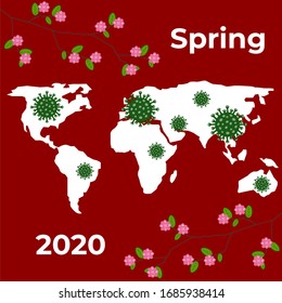 Spring 2020 coronavirus in the world covid-19