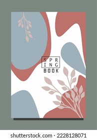 Spring abstract background design. Book cover design, social media, banner