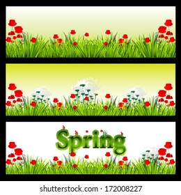 Spring  abstract background, floral design
