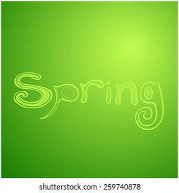 Spring abstract background/ Vector illustration