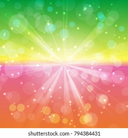 Spring Abstract Background Vector Illustration