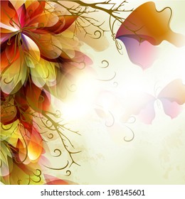 Spring abstract colorful background for your design