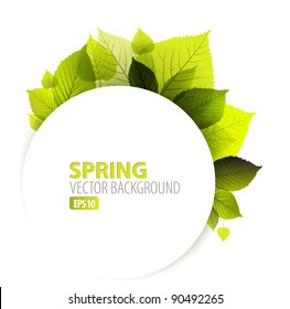 Spring abstract floral background with place for your text