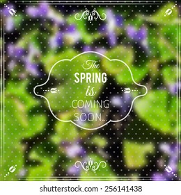 spring abstract mesh background with decorative elements