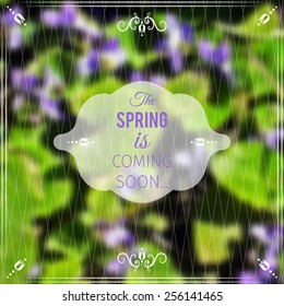 spring abstract mesh background with decorative elements