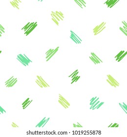 Spring  abstract vector background. Free hand drawn diagonal scrawl, scratch, scribble seamless vector pattern. Cute, tiny uneven zigzag brush strokes texture. Doodle style spots, specks, flecks.