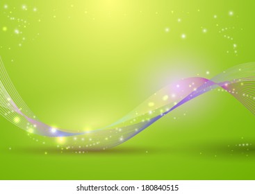 spring abstract wave stram