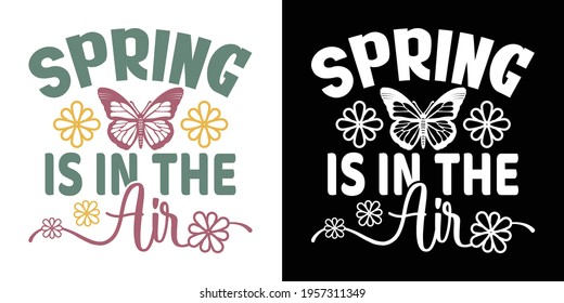 Spring Is In The Air Printable Vector Illustration