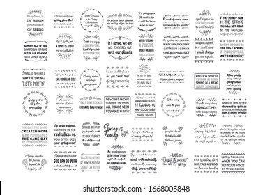 Primavera, Abril, Mayo cortar archivos vectoriales Citas Sayings conjunto Bundant
