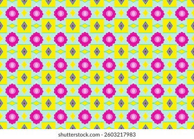 Spring autumn spring summer spring color yellow pink pink flowers  geometry flower delivery  green warm table square beautiful sweet warm floral pattern fresh bright color  march aprilmo month bright 