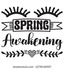 Spring Awakening T-shirt Design Vector File