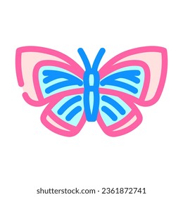 spring azure insect color icon vector. spring azure insect sign. isolated symbol illustration