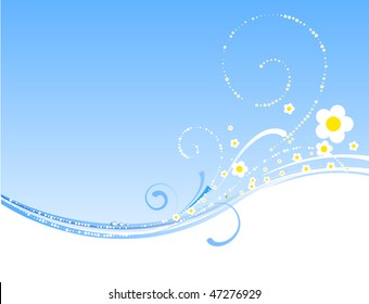 spring backgound with flowers