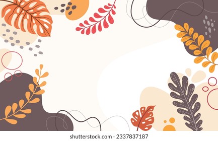 Spring background with beautiful. abstract  backgrounds. space for text. for posters, cover design templates, social media stories wallpapers with spring leaves.