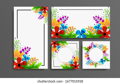 Spring background with beautiful colorful flower. Vector illustration template.banners.Wallpaper.flyers, invitation, posters, brochure, voucher discount.