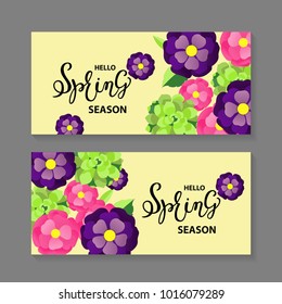 Spring background with beautiful daisy flower, vector illustration template, banners, Wallpaper, invitation, posters, brochure, voucher discount.