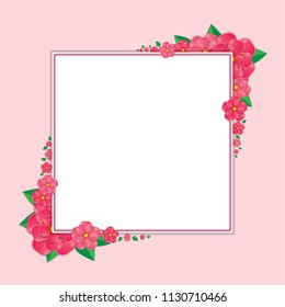 Spring background with beautiful flowers