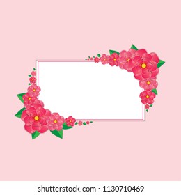 Spring background with beautiful flowers