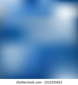 Spring background with blue sky and blurred clouds. Vector image, gradient mesh. EPS 8