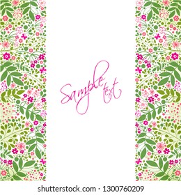 Spring background. Spring bright background with flowers and place for your text