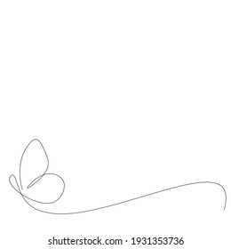 Spring background with butterfly animal fly, vector illustration
