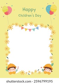 Spring Background Children's Day Event