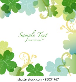 spring background with clover