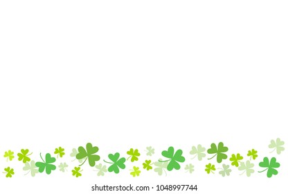 Spring background of clover. St.Patrick 's Day. Religion and celebration.