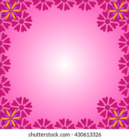 Spring background of color flowers and mesh. Floral pattern. Vector illustration. Design Spring background of color flowers and mesh. Floral pattern. Vector illustration. Design